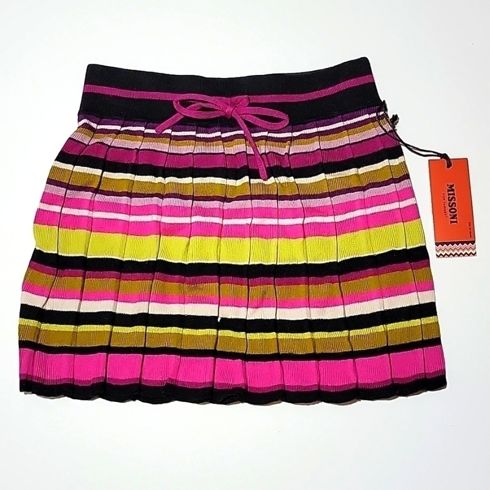 Missoni Girls Skirt knit Striped Purple
